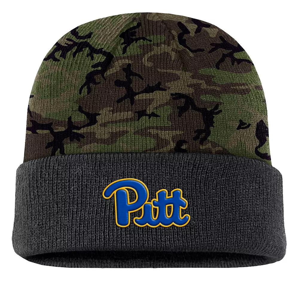 Men's Nike  Camo Pitt Panthers Military Appreciation Cuffed Knit Hat, Green Product Image