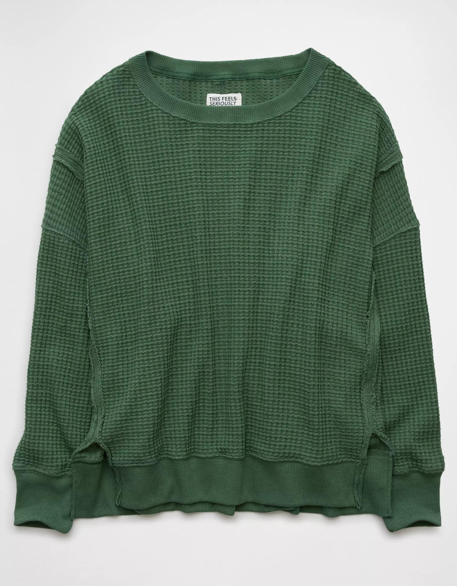 AE Big Hug Waffle Sweatshirt Product Image