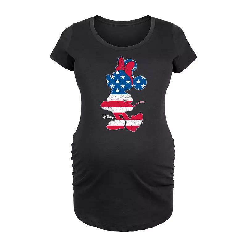 Disney's Minnie Mouse Maternity Americana Graphic Tee, Women's,  Product Image
