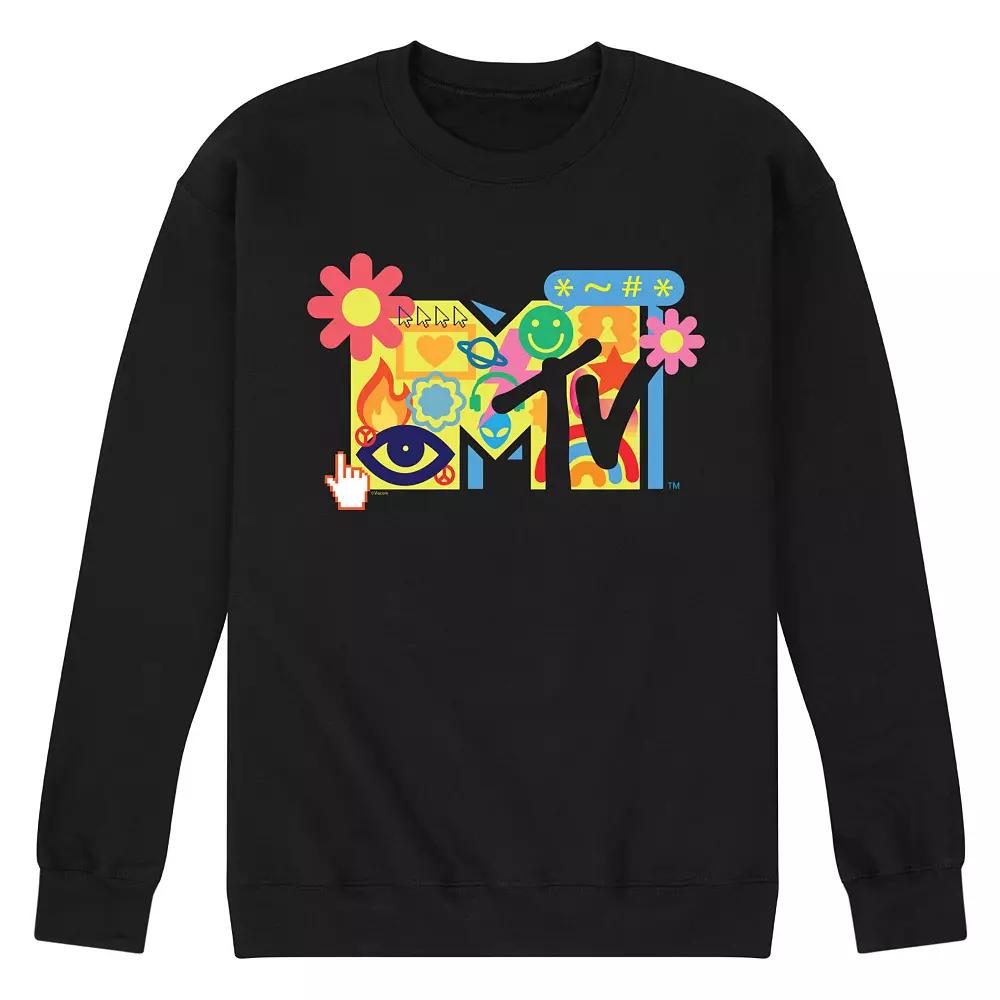 Men's MTV Y2K Logo Fleece Sweatshirt,  Product Image