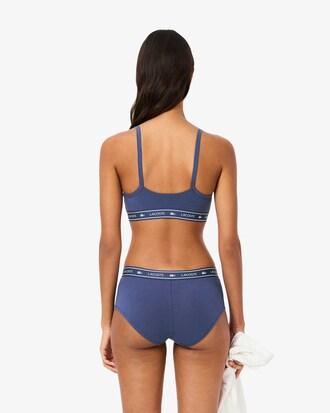 Stretch Cotton Logo Band Bralette Product Image