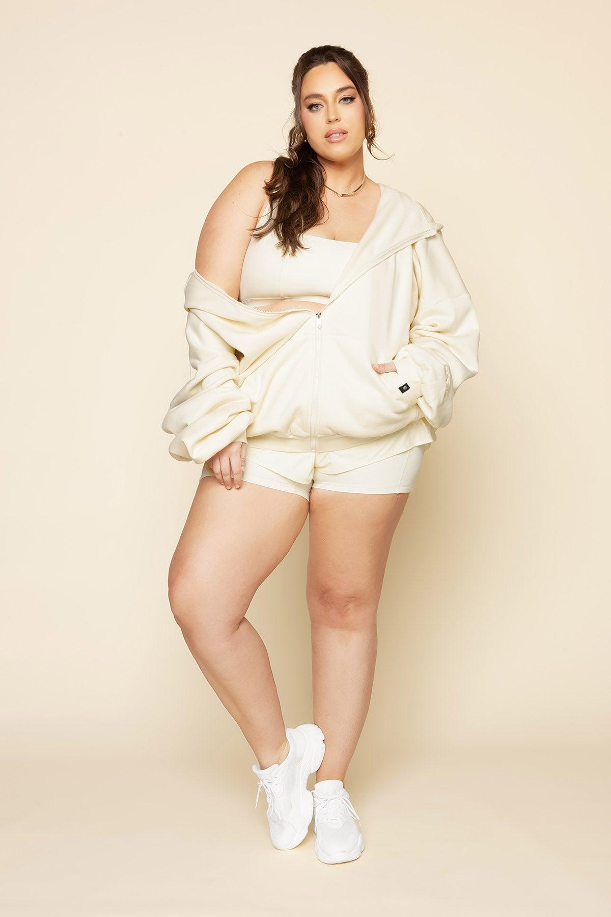 Zip Cloud Hoodie - Ivory Product Image