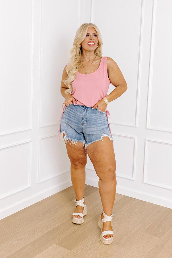 Star Sign Top In Pink Curves Product Image