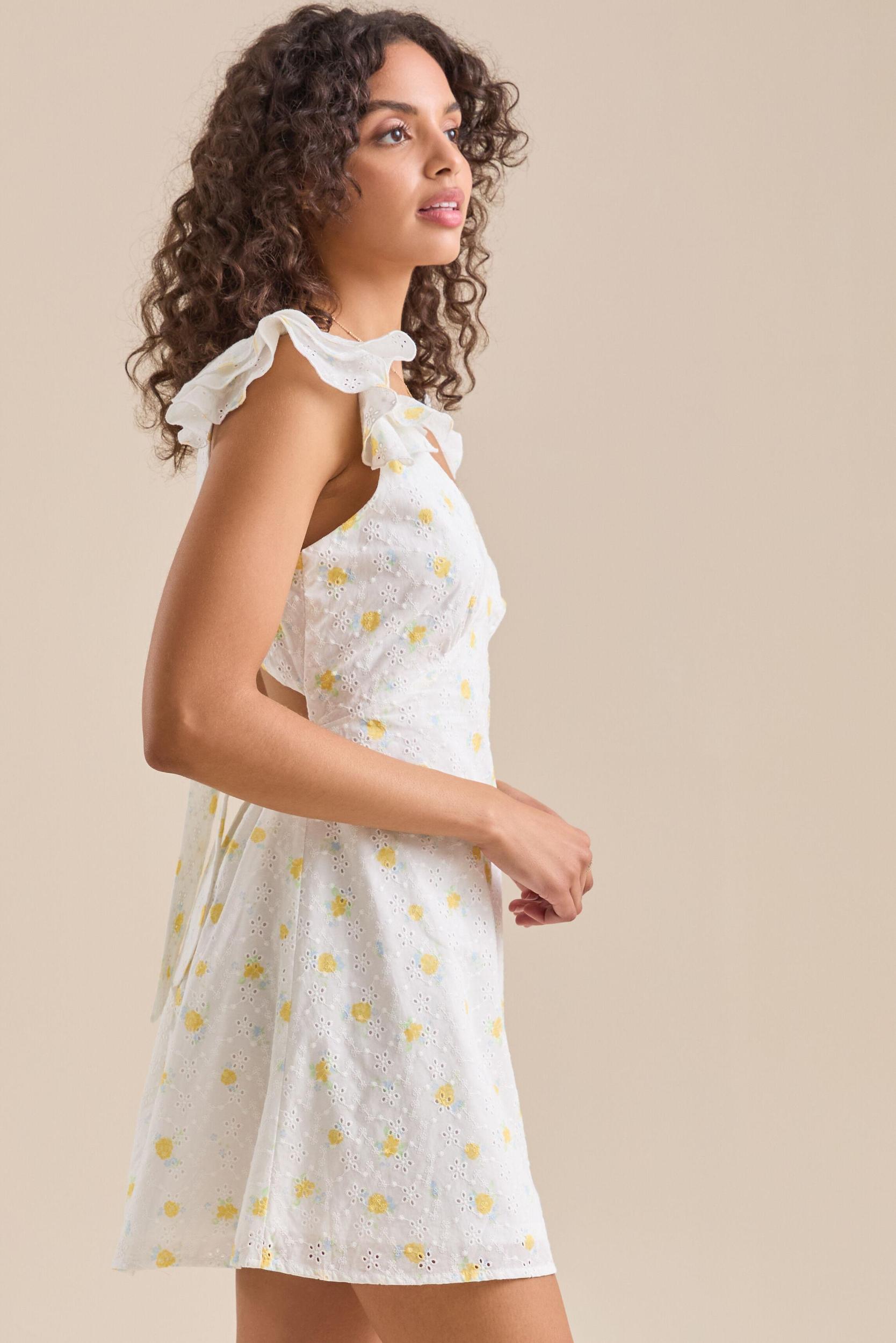 Luna Floral Mini Dress Product Image