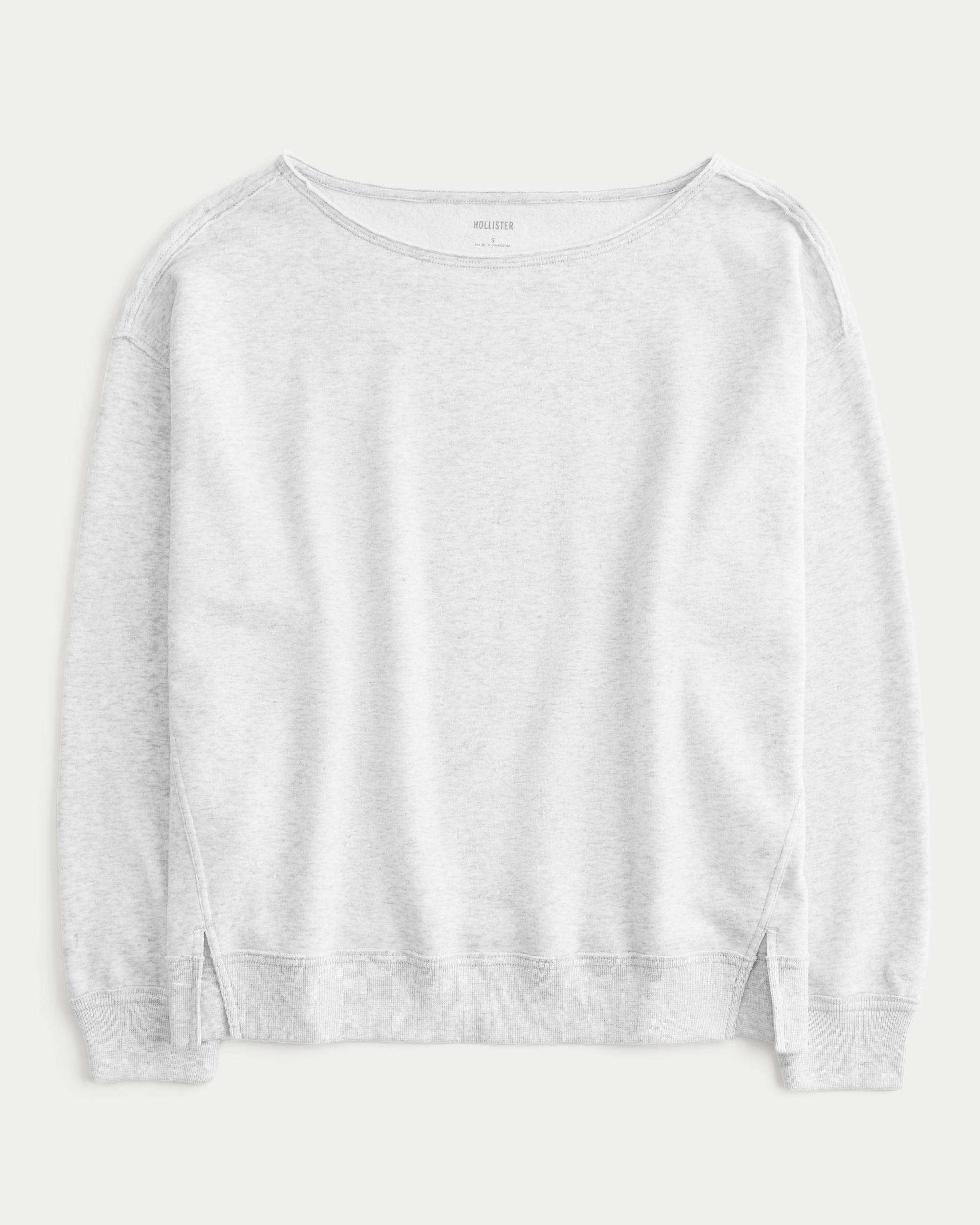 Oversized Off-the-Shoulder Sweatshirt Product Image
