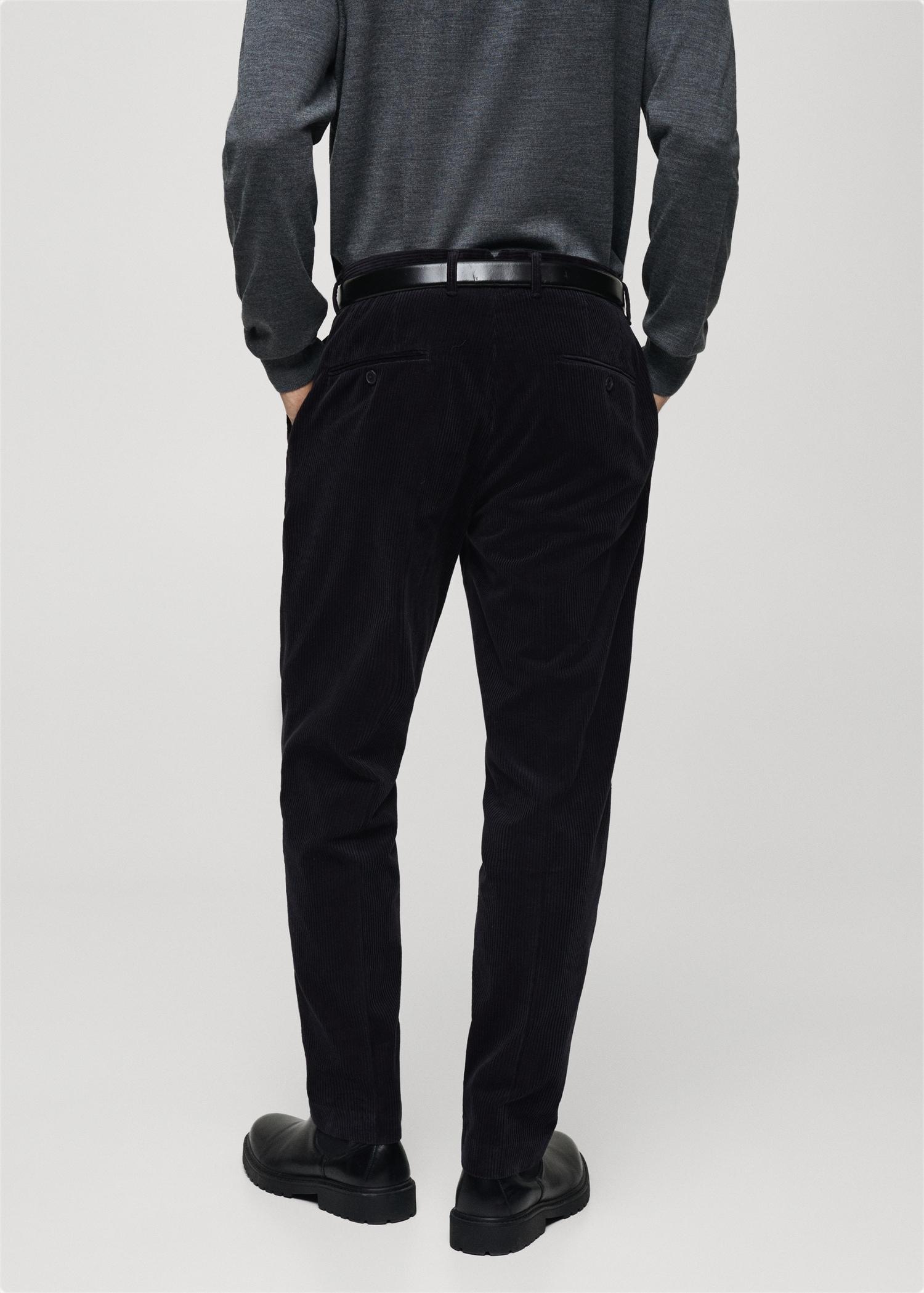 Corduroy regular-fit pants - Men | MANGO USA Product Image