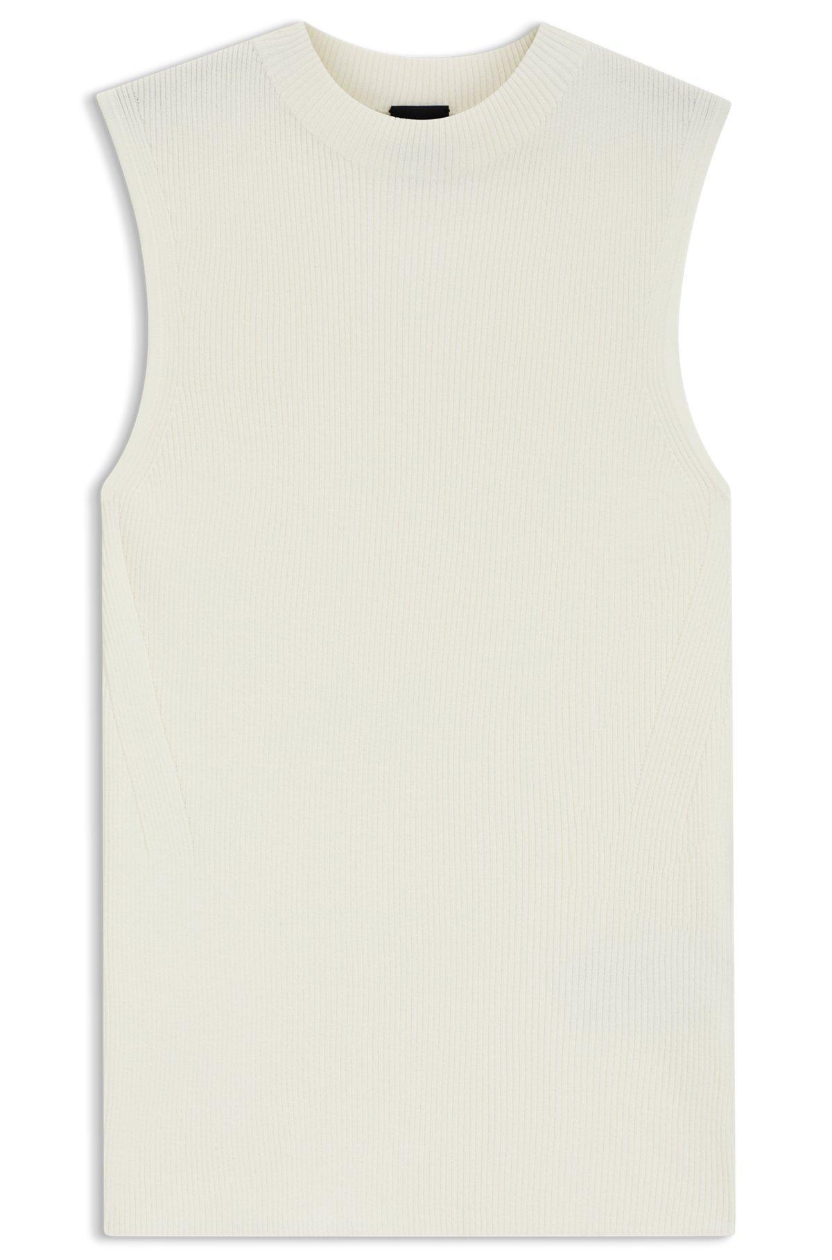 Ribbed top with mock neckline Product Image