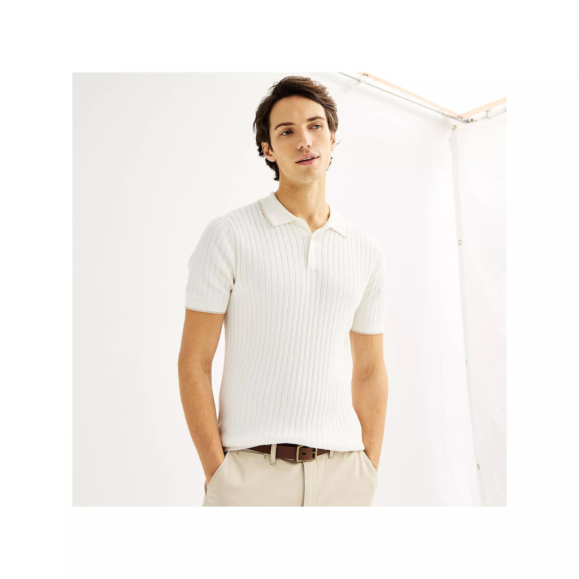 Men's Sonoma Goods For Life® Tipped Sweater Polo,  Product Image