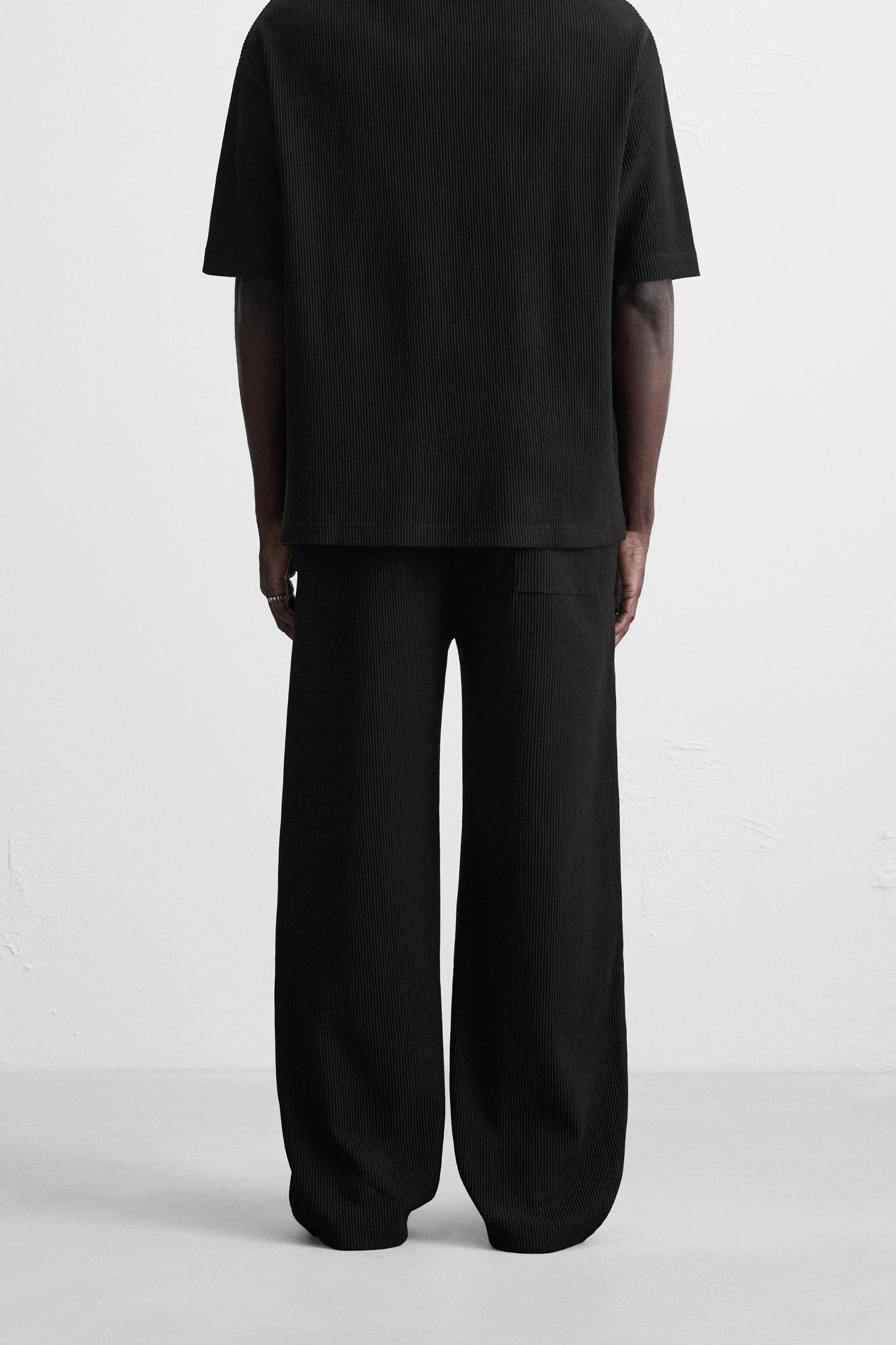 VERTICAL TEXTURED JOGGER PANTS Product Image