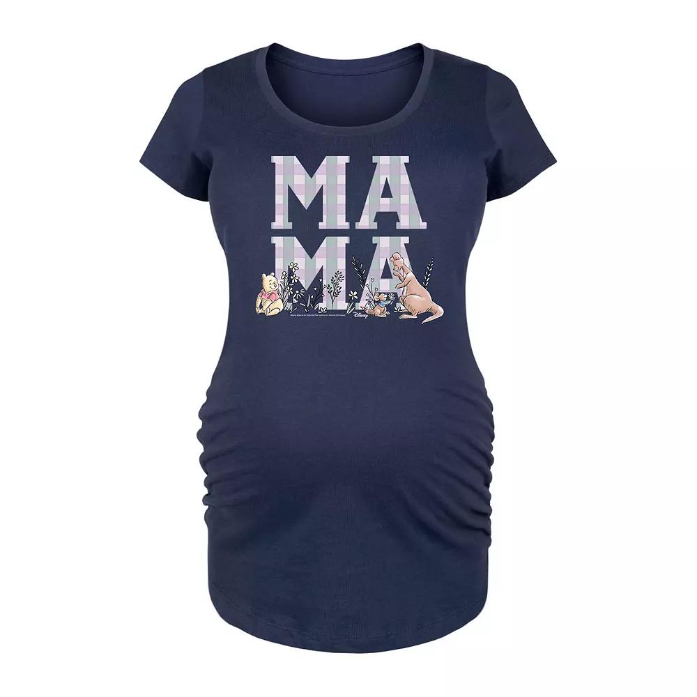 Disney's Winnie the Pooh Maternity Mama Grid Graphic Tee, Women's,  Product Image