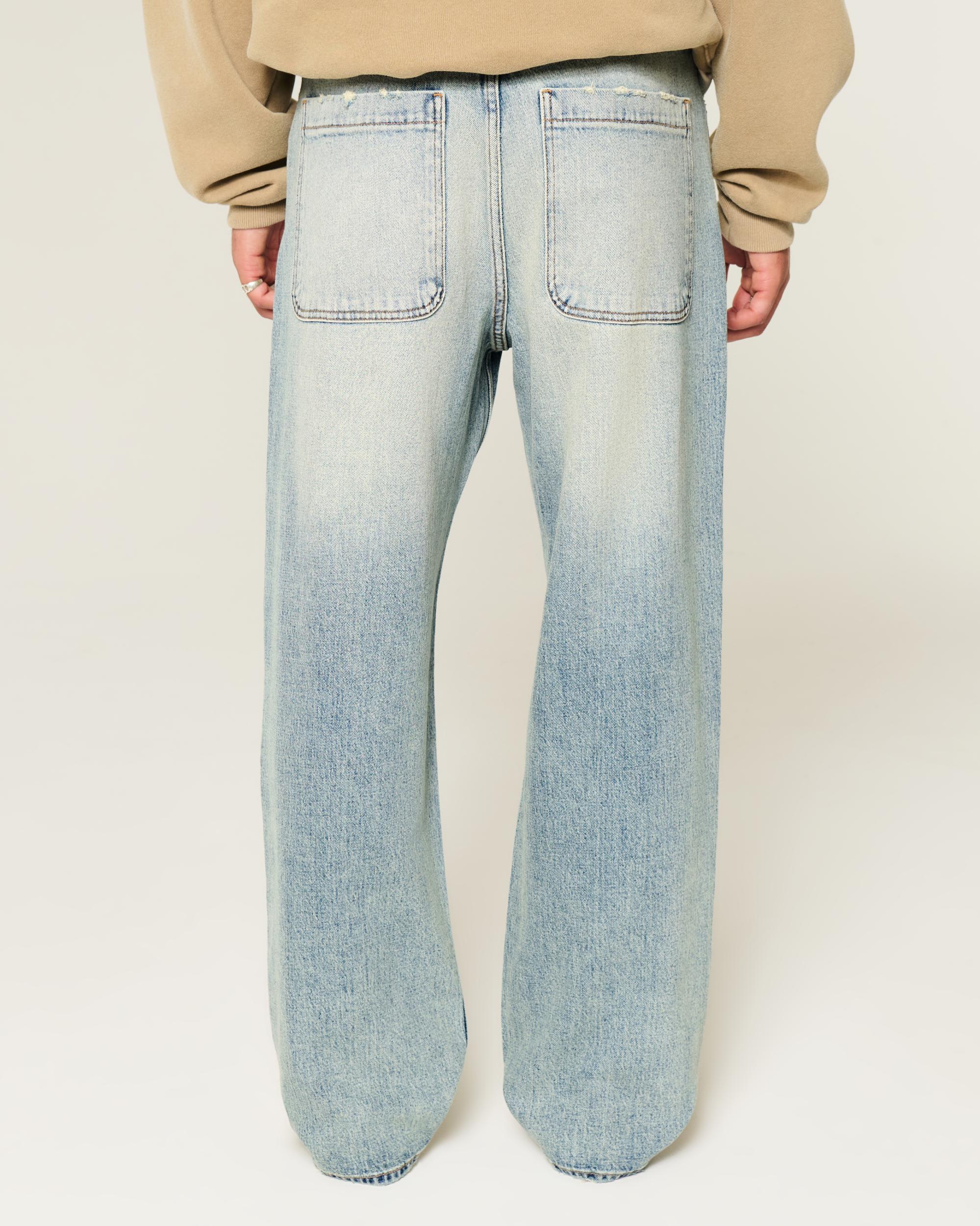 Medium Wash Baggy Jeans Product Image