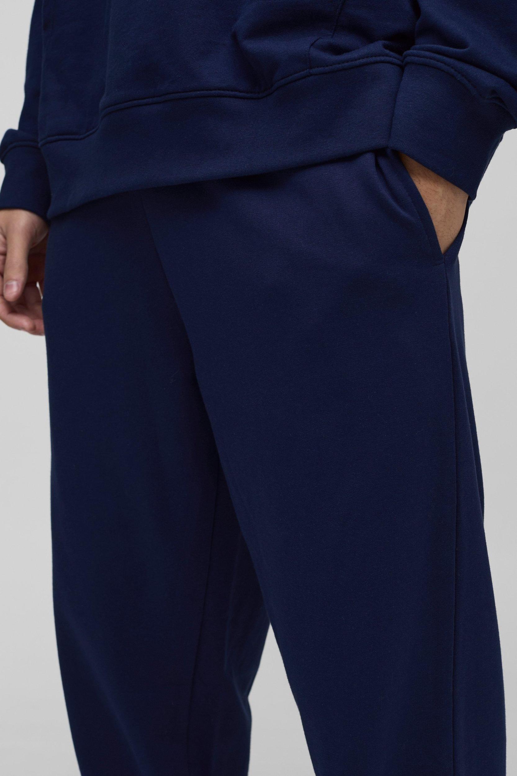260GSM Loopback Basic Regular Fit Sweatpants | boohooMAN USA Product Image