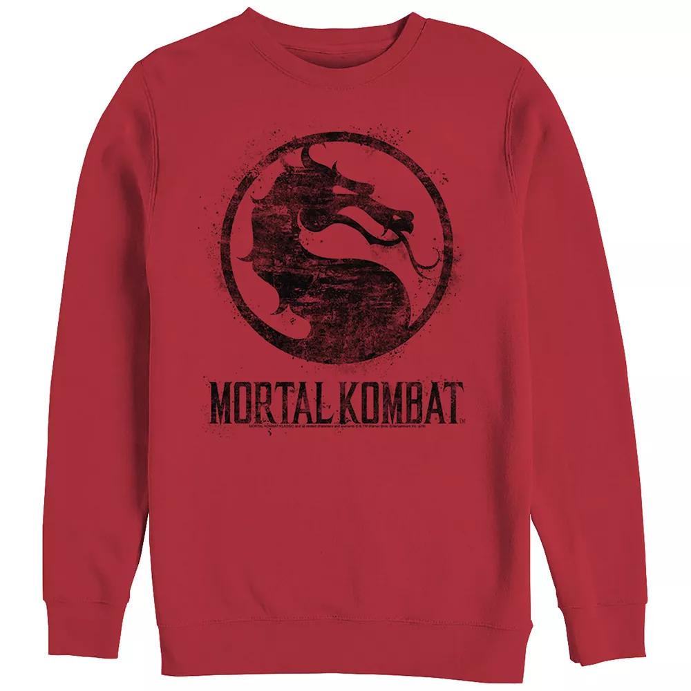 Men's Mortal Kombat Splatter Logo Graphic Fleece,  Product Image