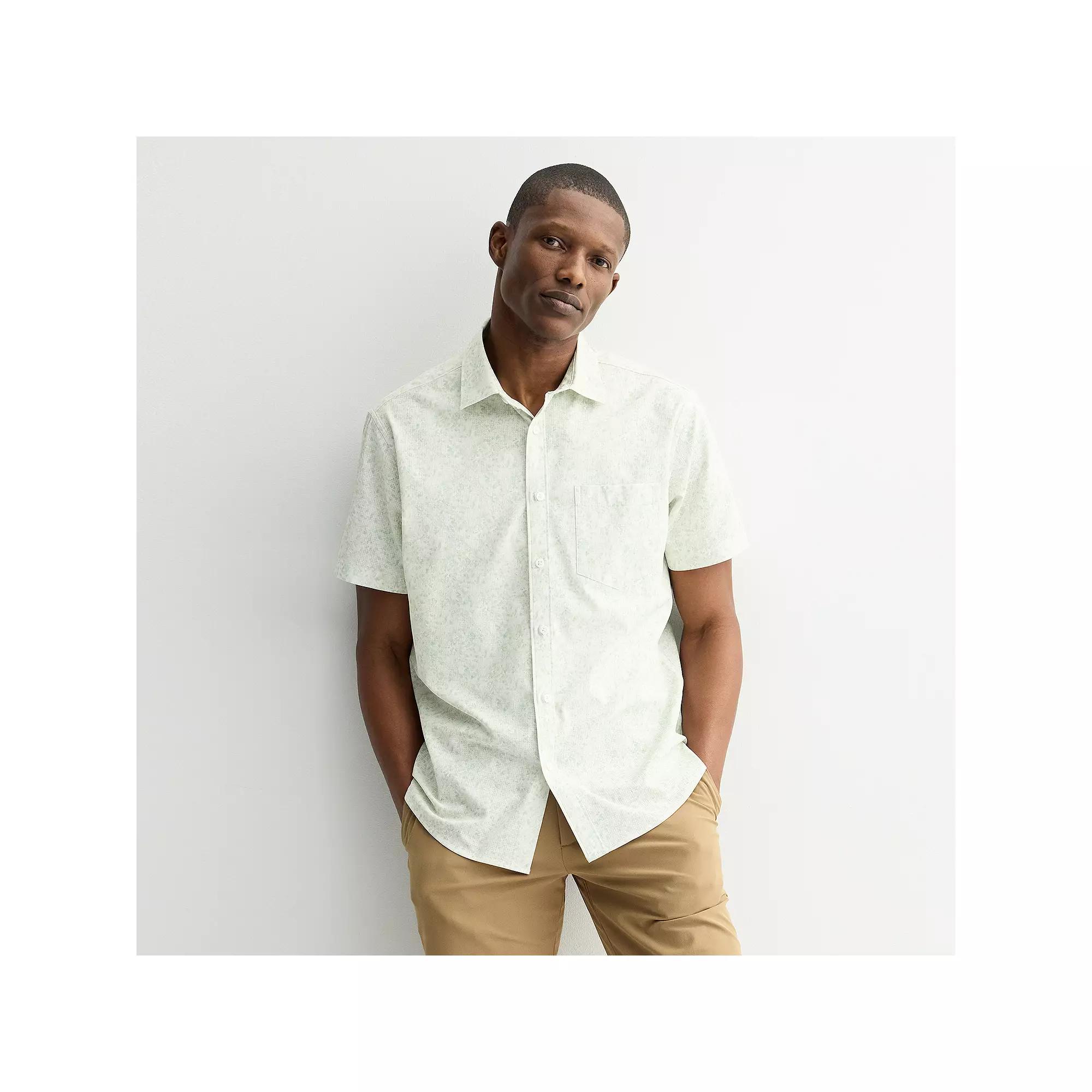 Men's FLX Performance Untucked-Fit Short Sleeve Button Down Shirt,  Product Image