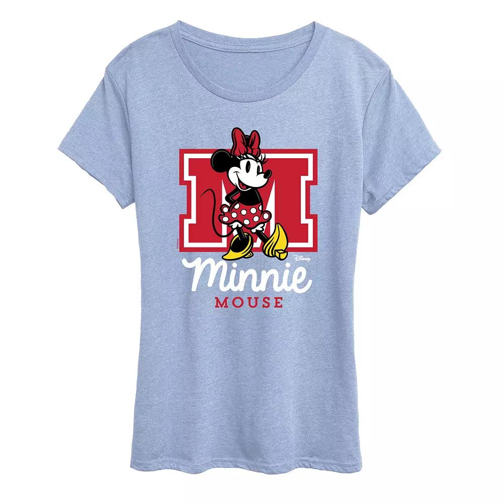 Disney's Minnie Mouse Women's Collegiate Graphic Tee,  Product Image