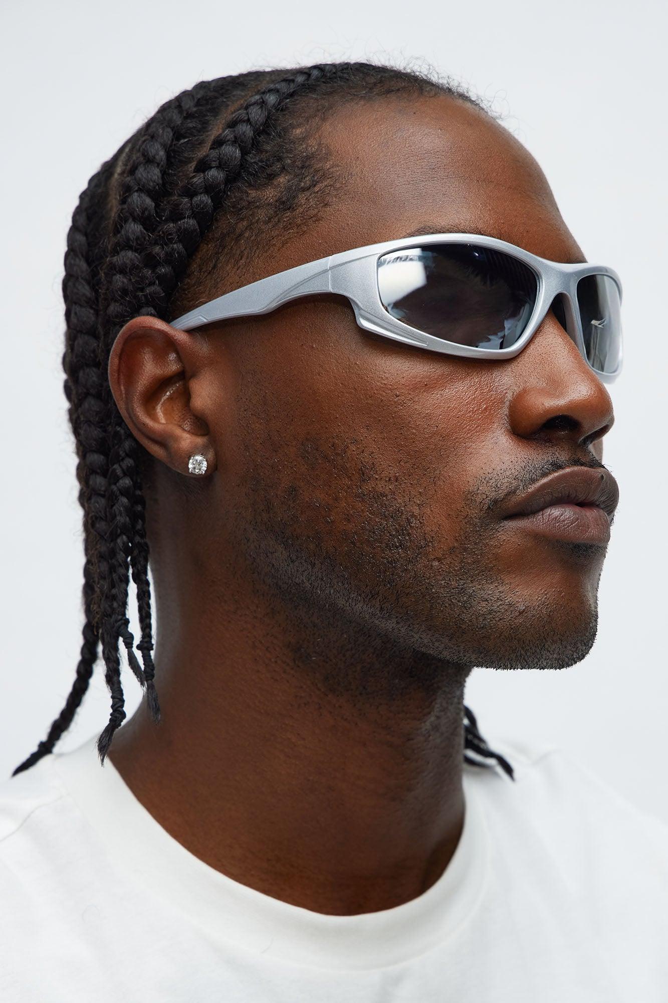 Striking Style Sunglasses - Silver Male Product Image