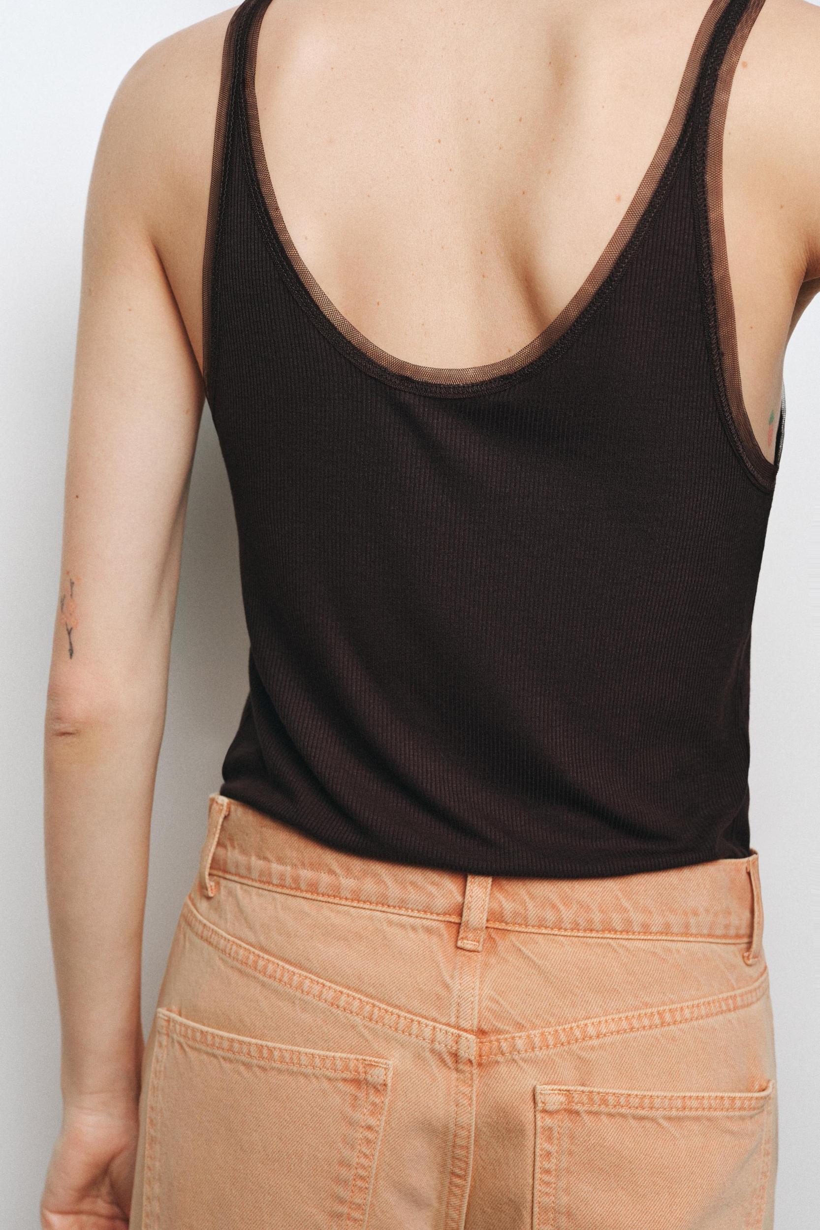 COMBINATION TULLE TOP Product Image