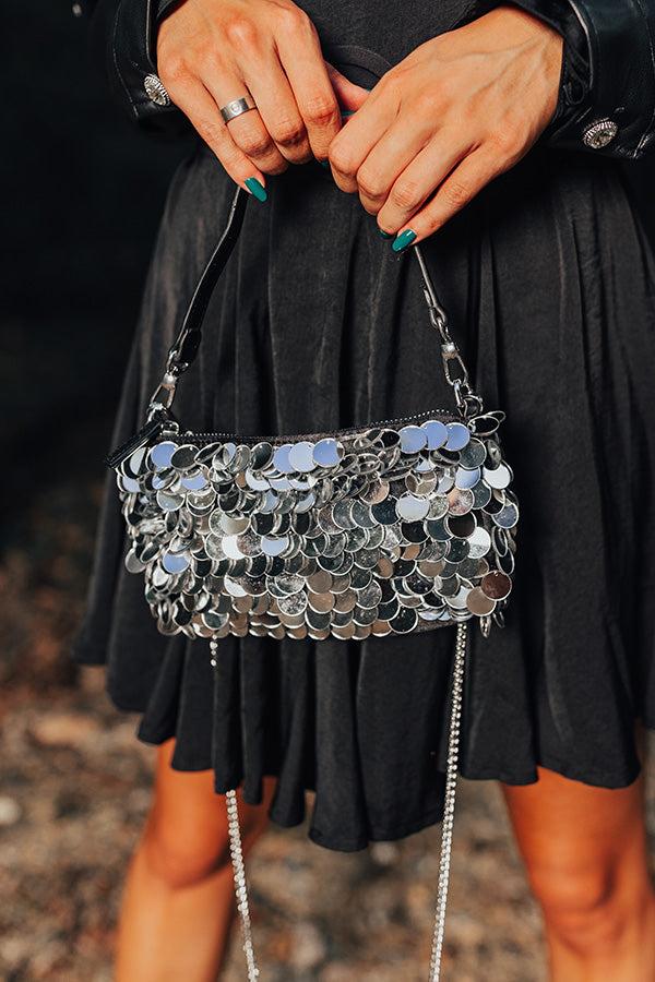 Bring The Sparkle Sequin Purse In Silver Product Image