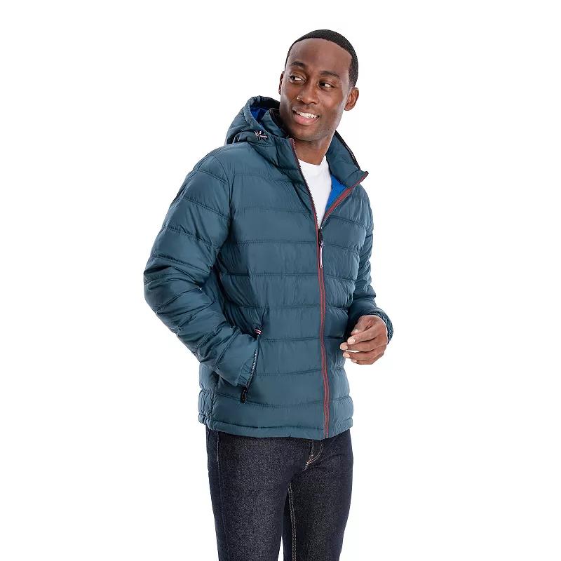 Men's London Fog Hooded Puffer Jacket,  Product Image