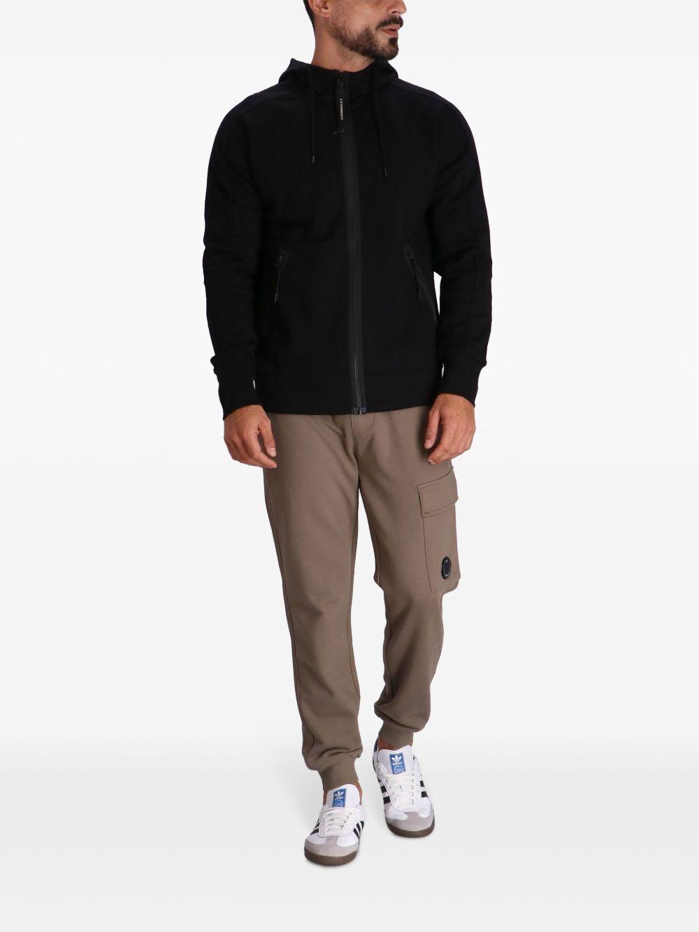 Goggles-detail zip-up hoodie Product Image