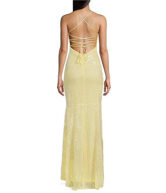 Lulus Fairbrook Sequin Long Dress Product Image