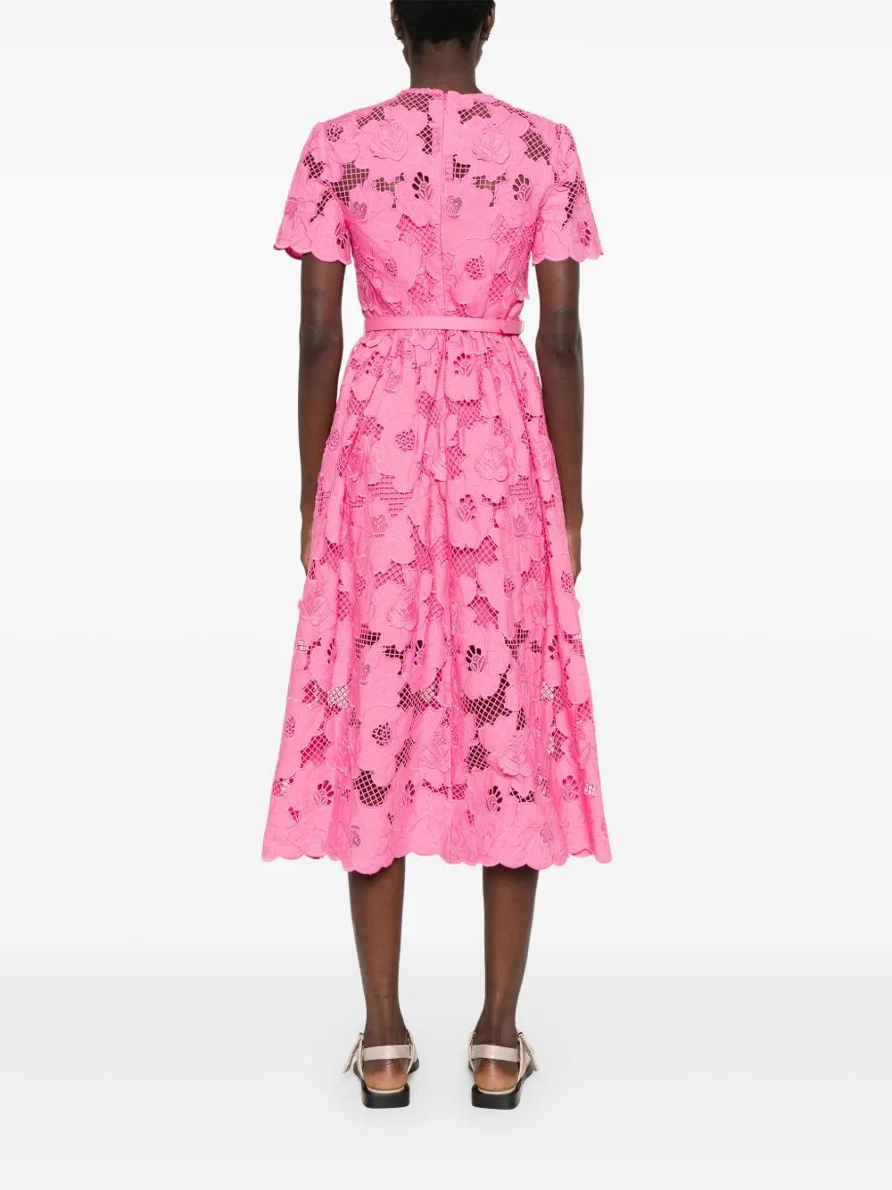 guipure-lace midi dress Product Image