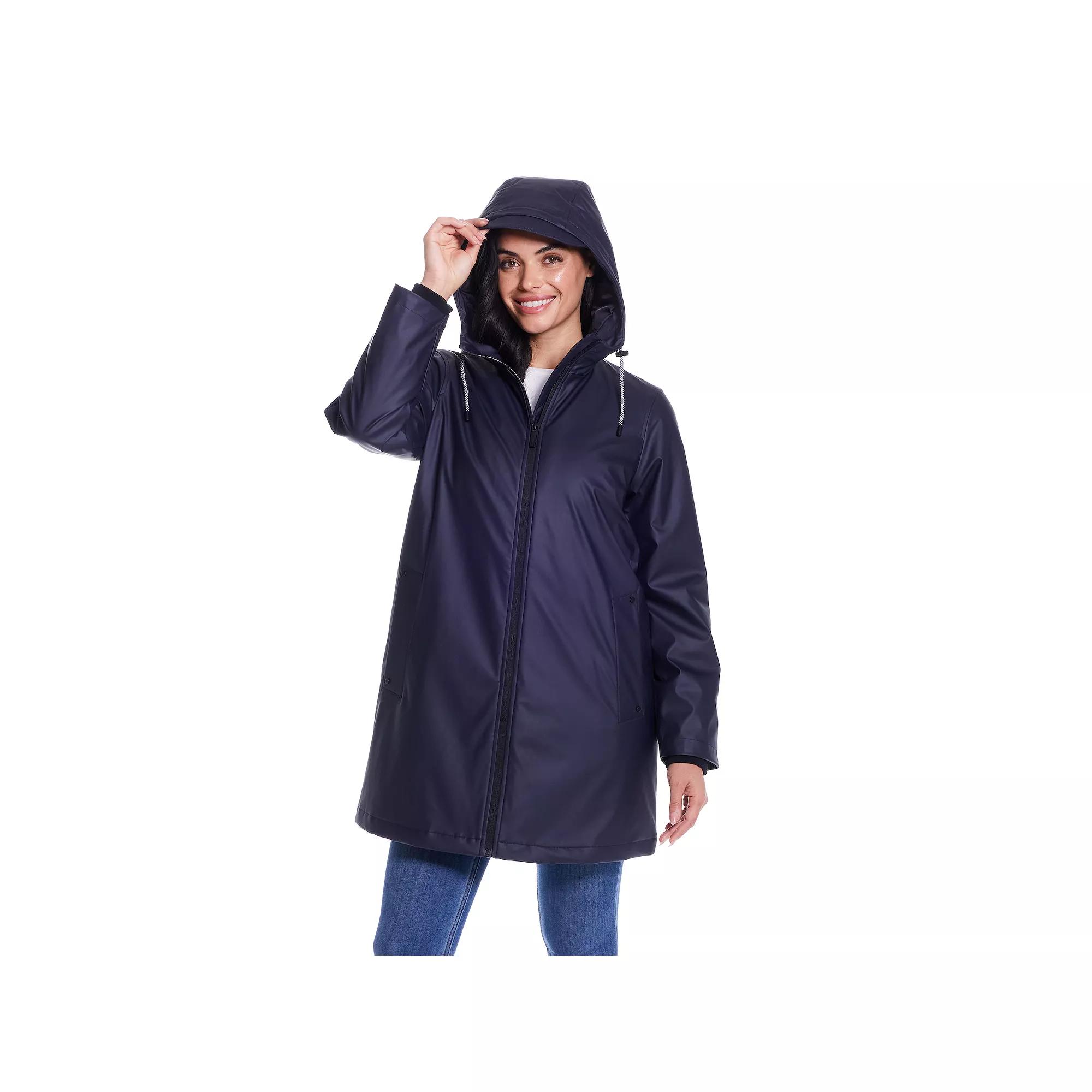 Women's Weathercast Water-Resistant Hooded Rain Jacket,  Product Image