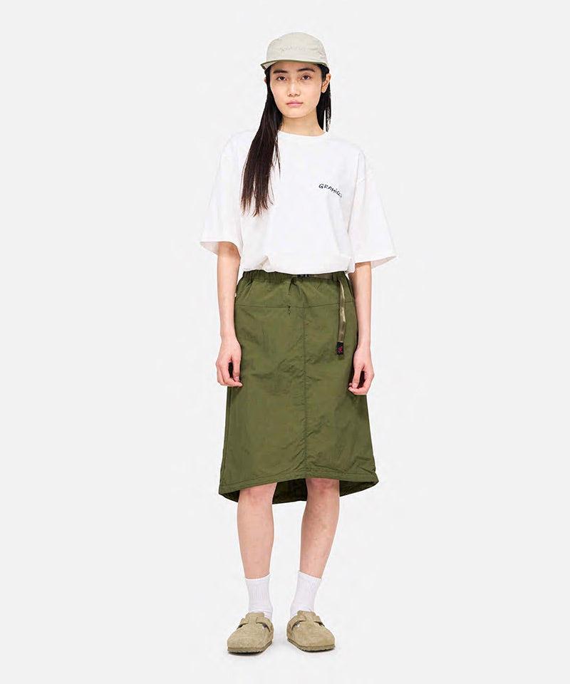 Nylon Packable Midi Skirt Female Product Image