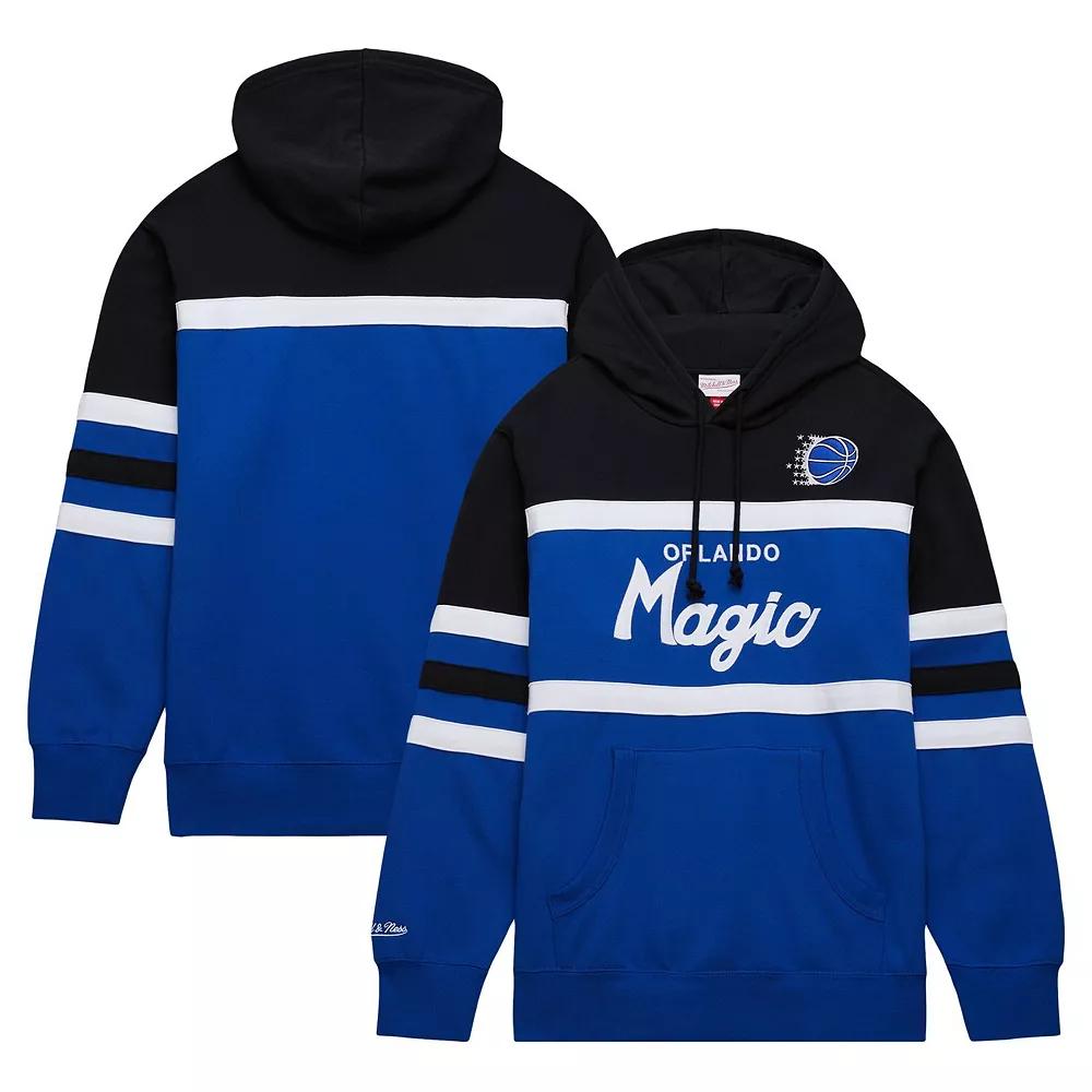 Men's Mitchell & Ness Blue/Black Orlando Magic Head Coach Pullover Hoodie,  Product Image