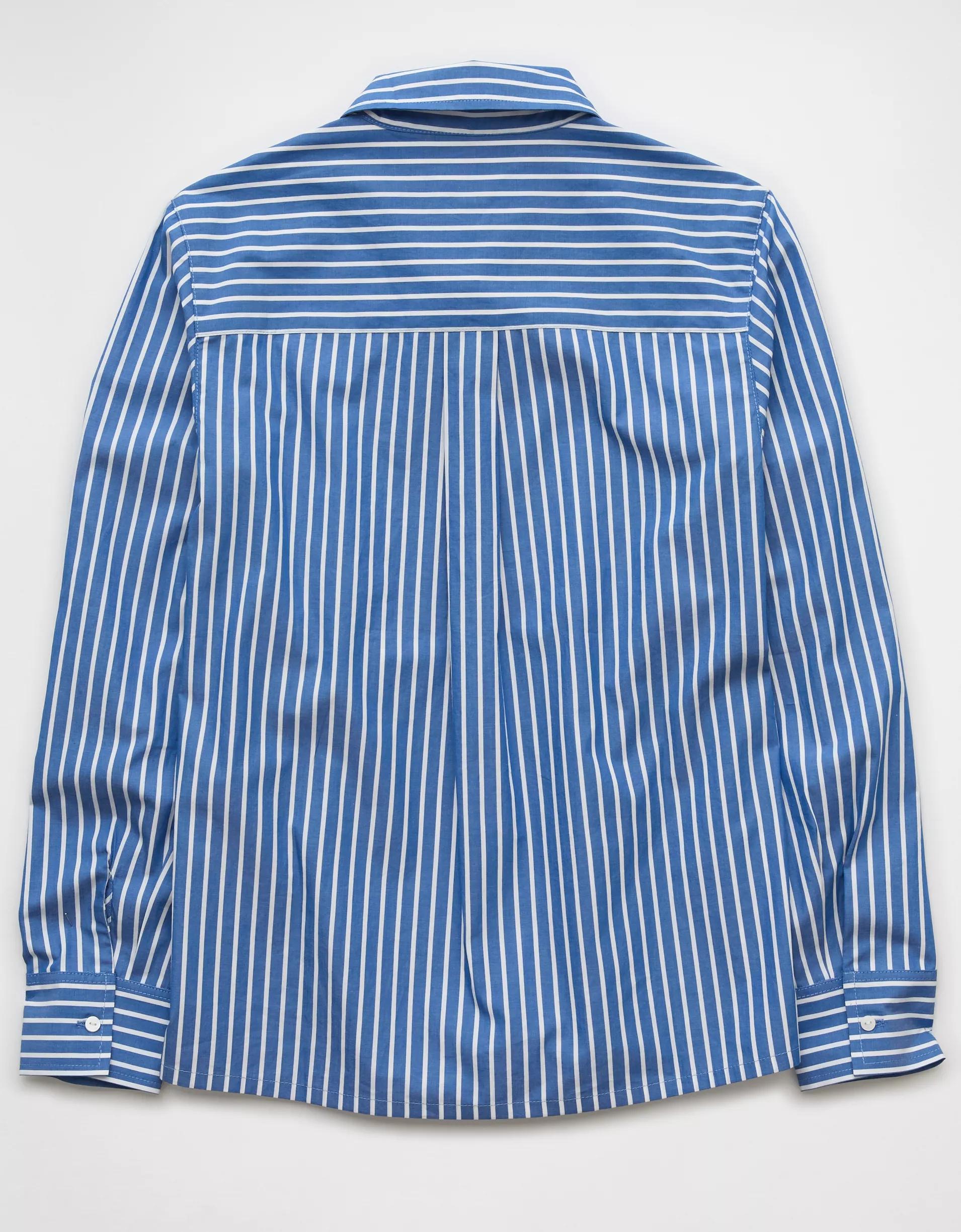 AE Long-Sleeve Button-Up Shirt Product Image