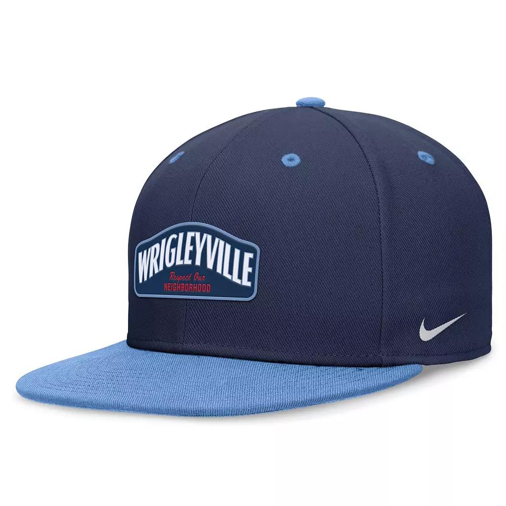 Men's Nike Navy/Light Blue Chicago Cubs City Connect True Fitted Hat, Size: 7 1/8 Product Image