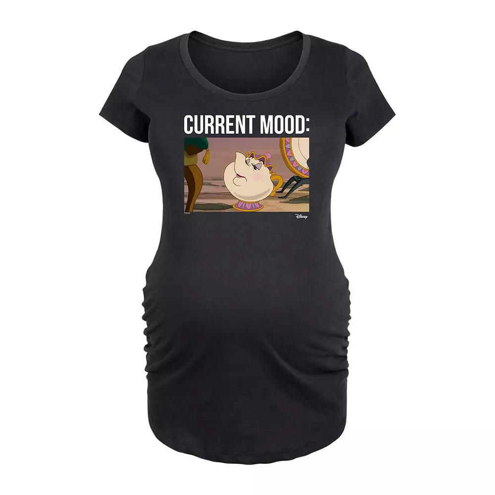 Disney's Beauty and the Beast Mrs. Potts Maternity Current Mood Graphic Tee, Women's,  Product Image