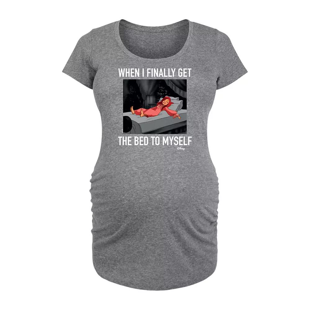 Disney Princess Ariel Maternity Bed To Myself Graphic Tee, Women's,  Product Image