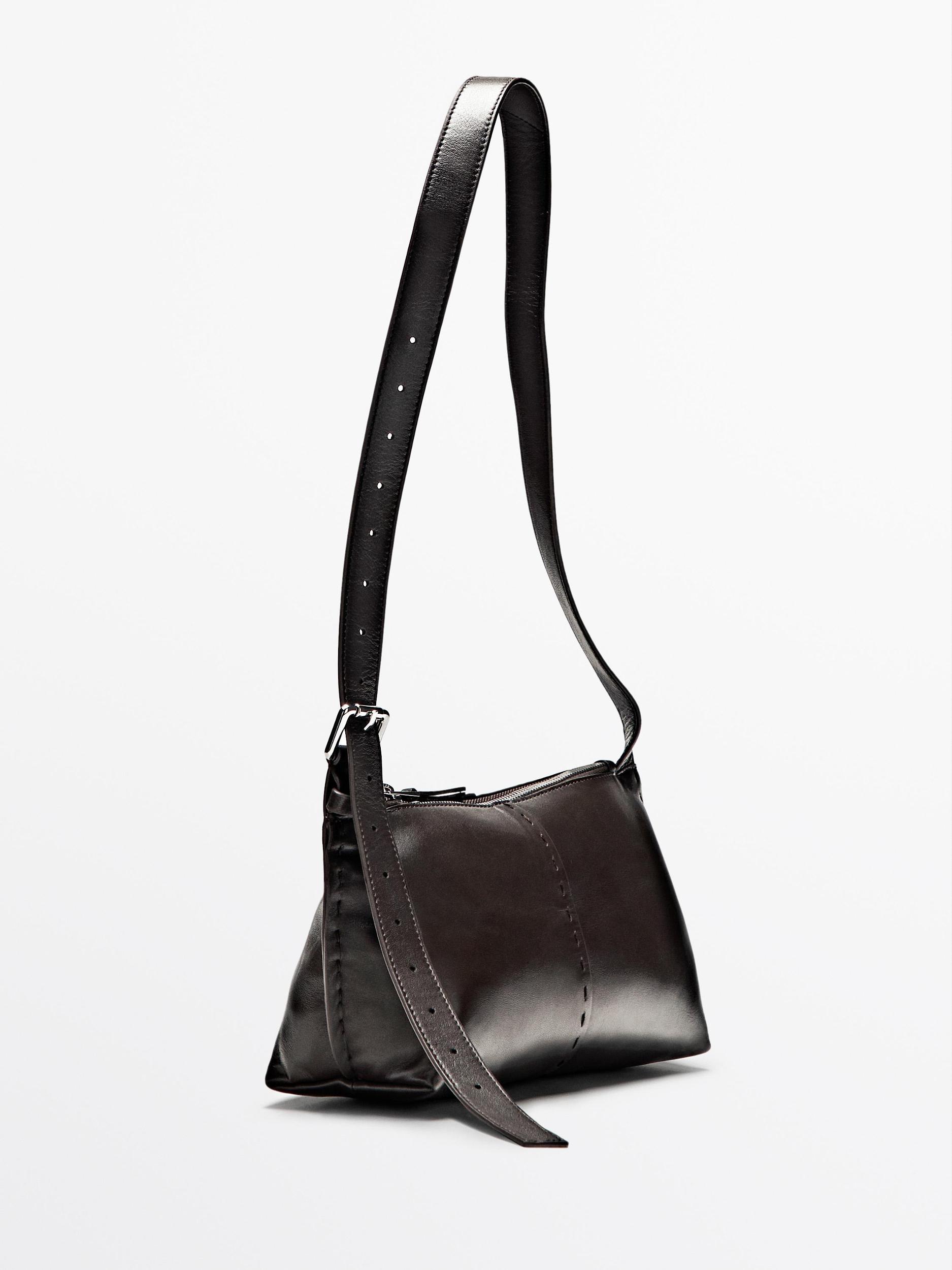 Nappa leather mini crossbody bag Product Image
