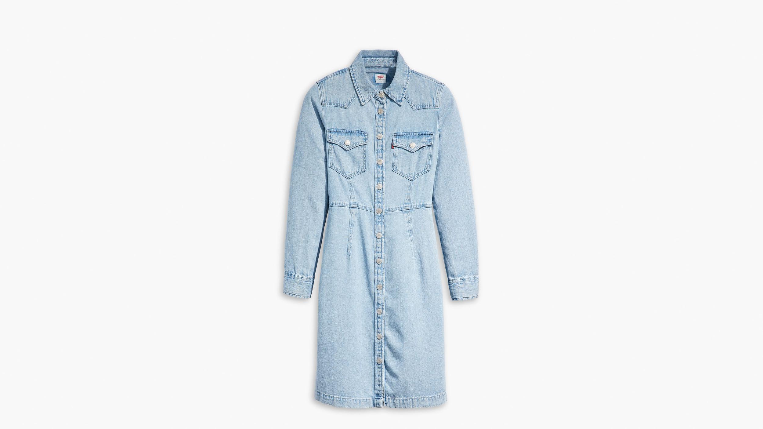 Otto Western Denim Dress Product Image