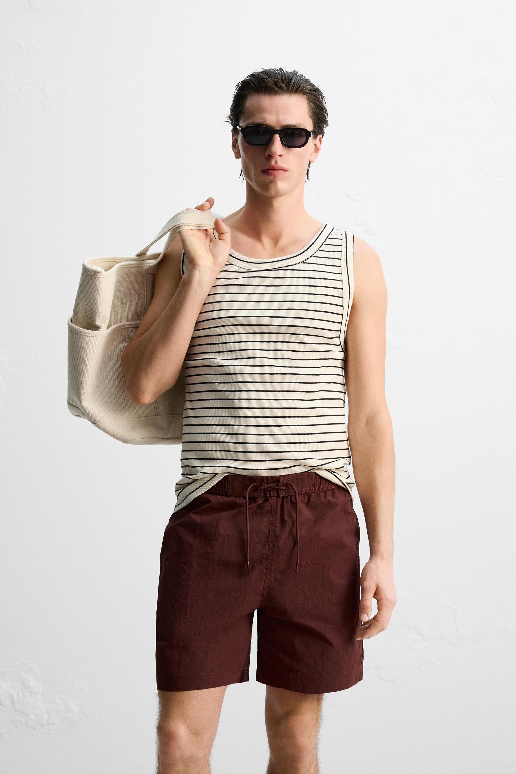 DRAWSTRING SWIM TRUNKS Product Image