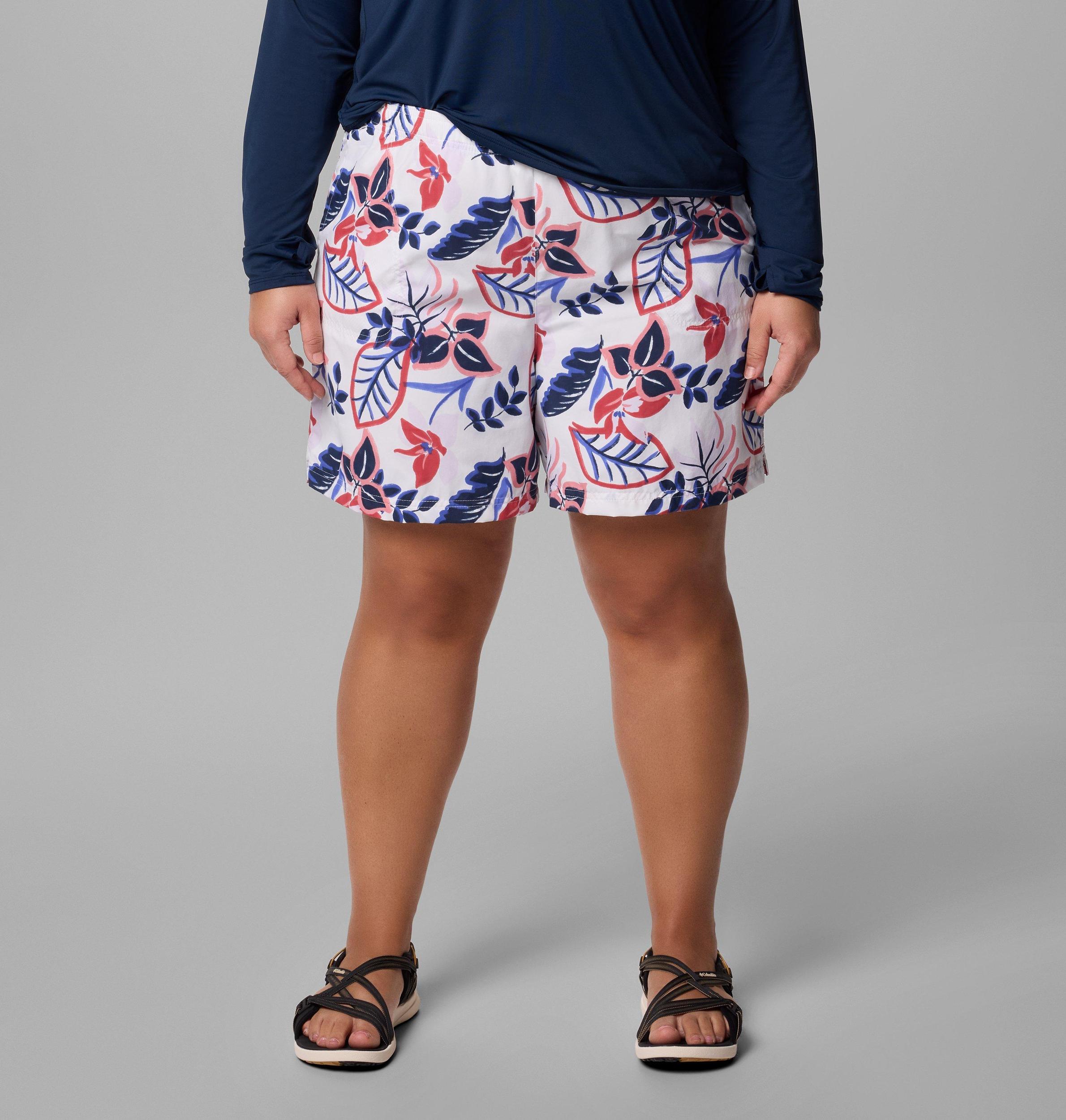 Columbia Womens Sandy River Printed Shorts III - Plus Size- Product Image