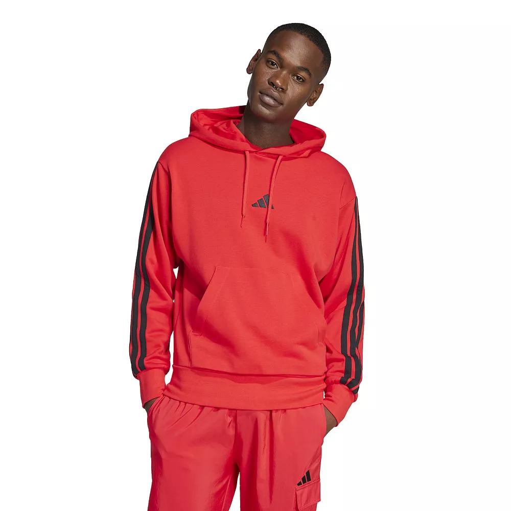 Men's adidas Essentials 3-Stripes French Terry Sportswear Hoodie,  Product Image