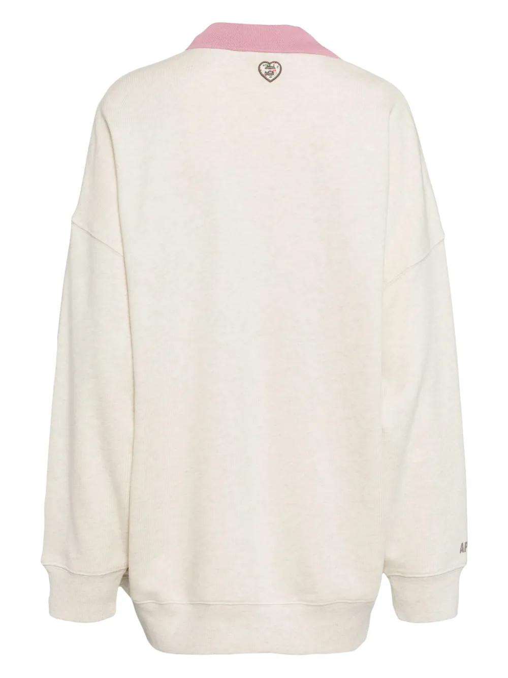 logo-embellished polo sweatshirt Product Image