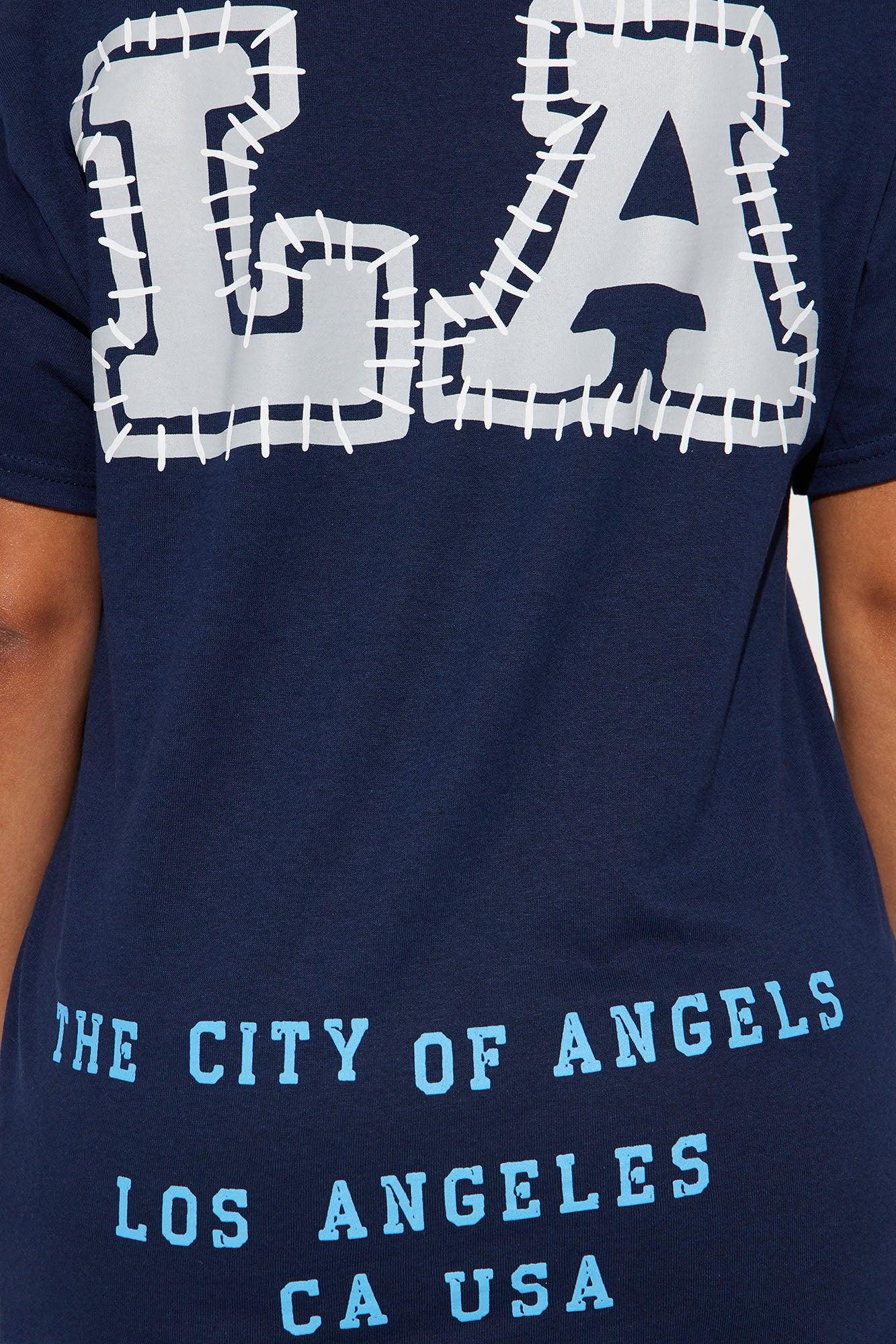 LA Stitched On Me Tee - Navy Product Image