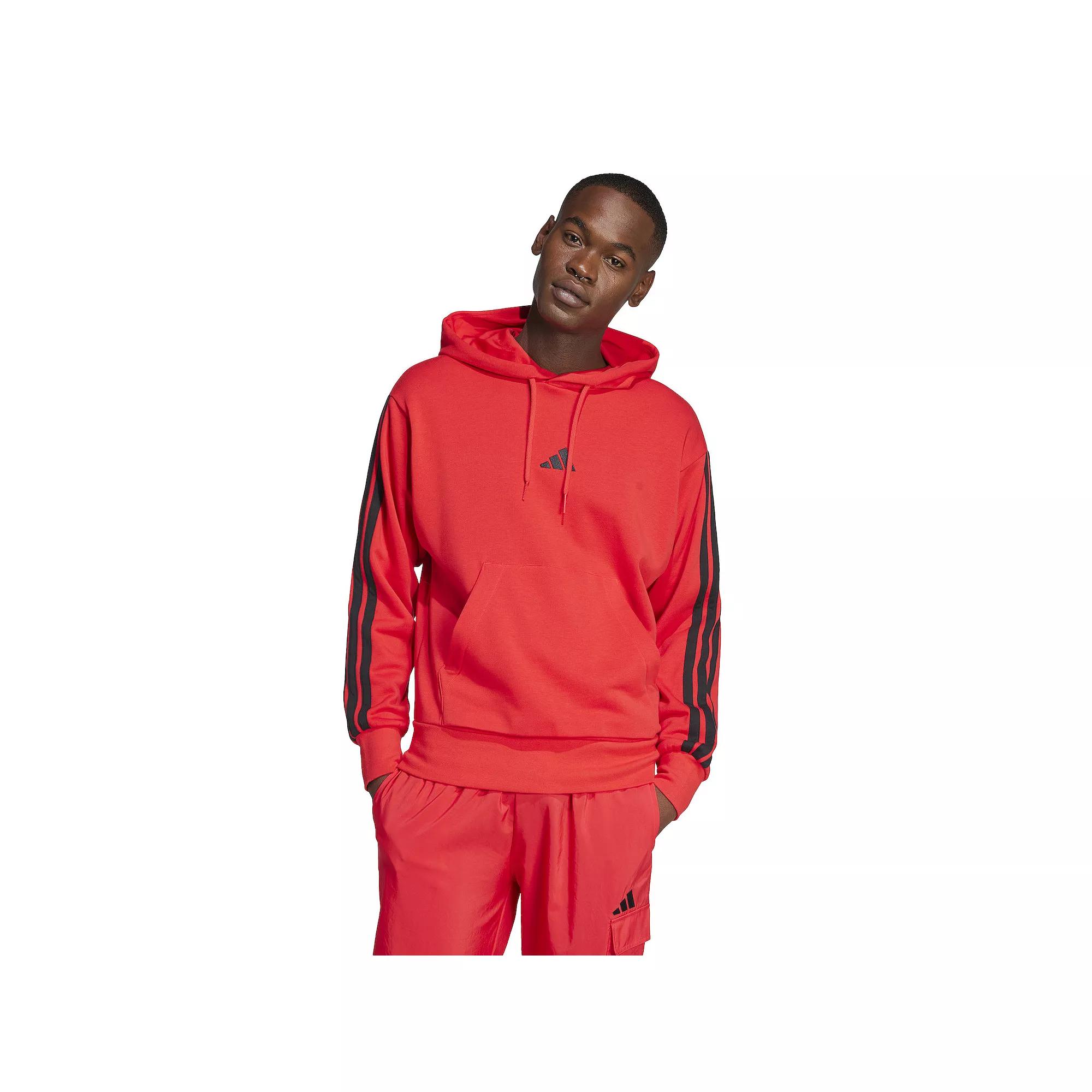 Men's adidas Essentials 3-Stripes French Terry Sportswear Hoodie,  Product Image