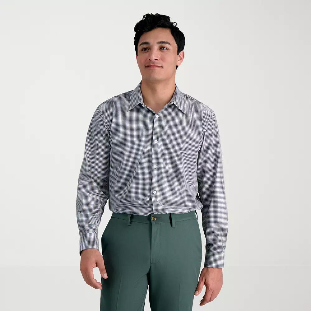 Men's Haggar® Smart Wash Classic Fit Patterned Dress Shirt,  Product Image