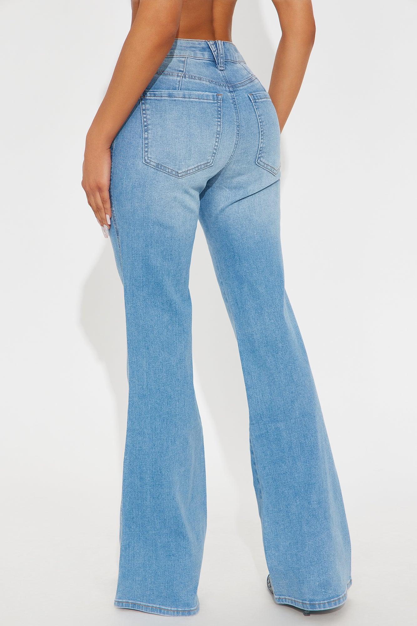 Beatrice Mid Rise Flare Jeans - Medium Wash Female Product Image