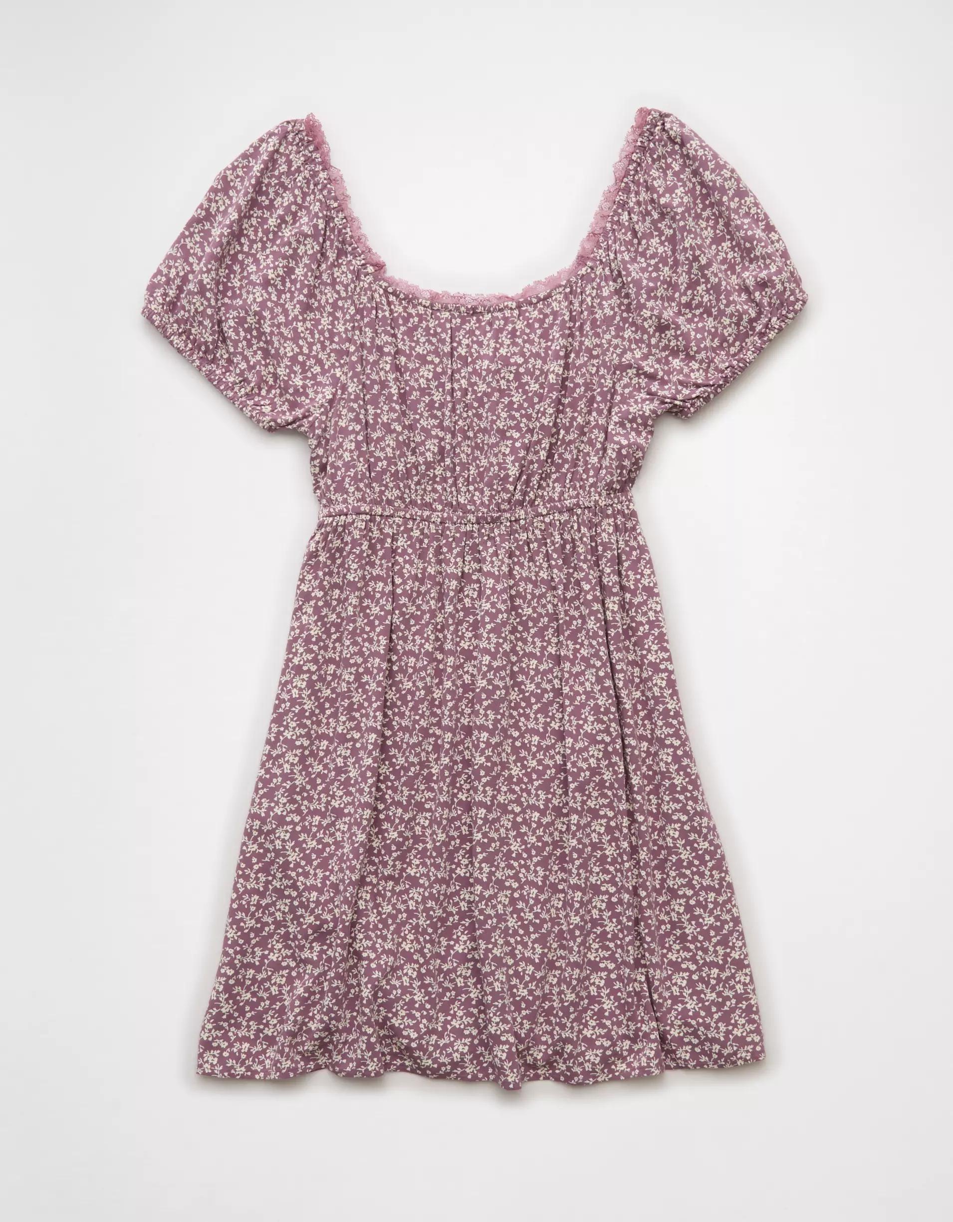 AE Short Sleeve Mini Slip Dress Product Image