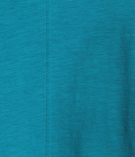Eileen Fisher Plus Organic Cotton Slubby Jersey Crew Neck Short Sleeve Tee Product Image