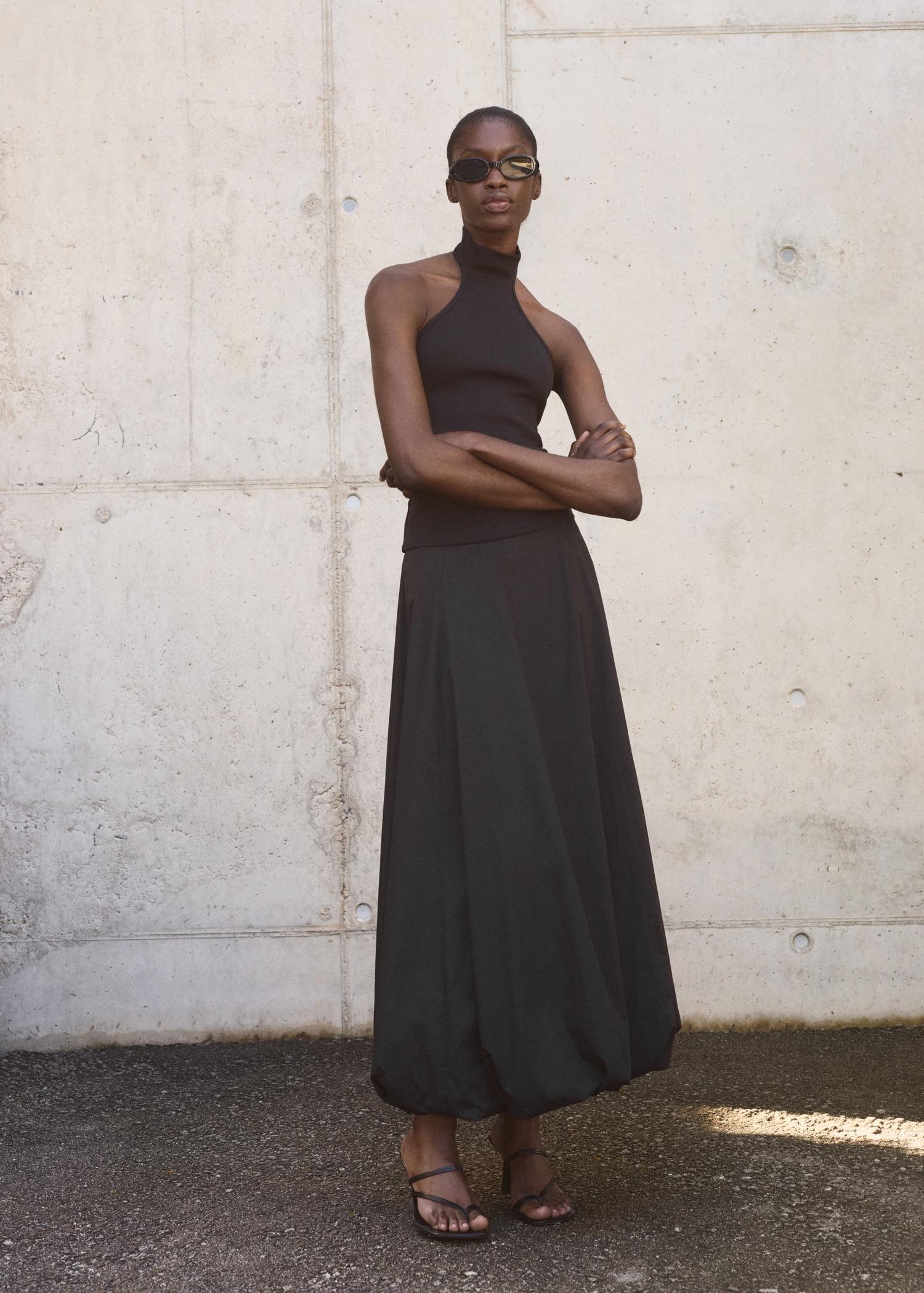 Knit halter top - Women | MANGO USA Product Image