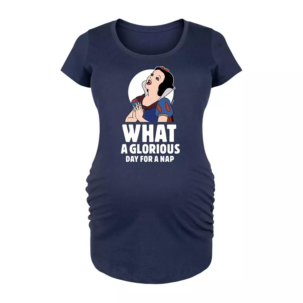 Disney Princess Snow White Maternity Nap Graphic Tee, Women's,  Product Image