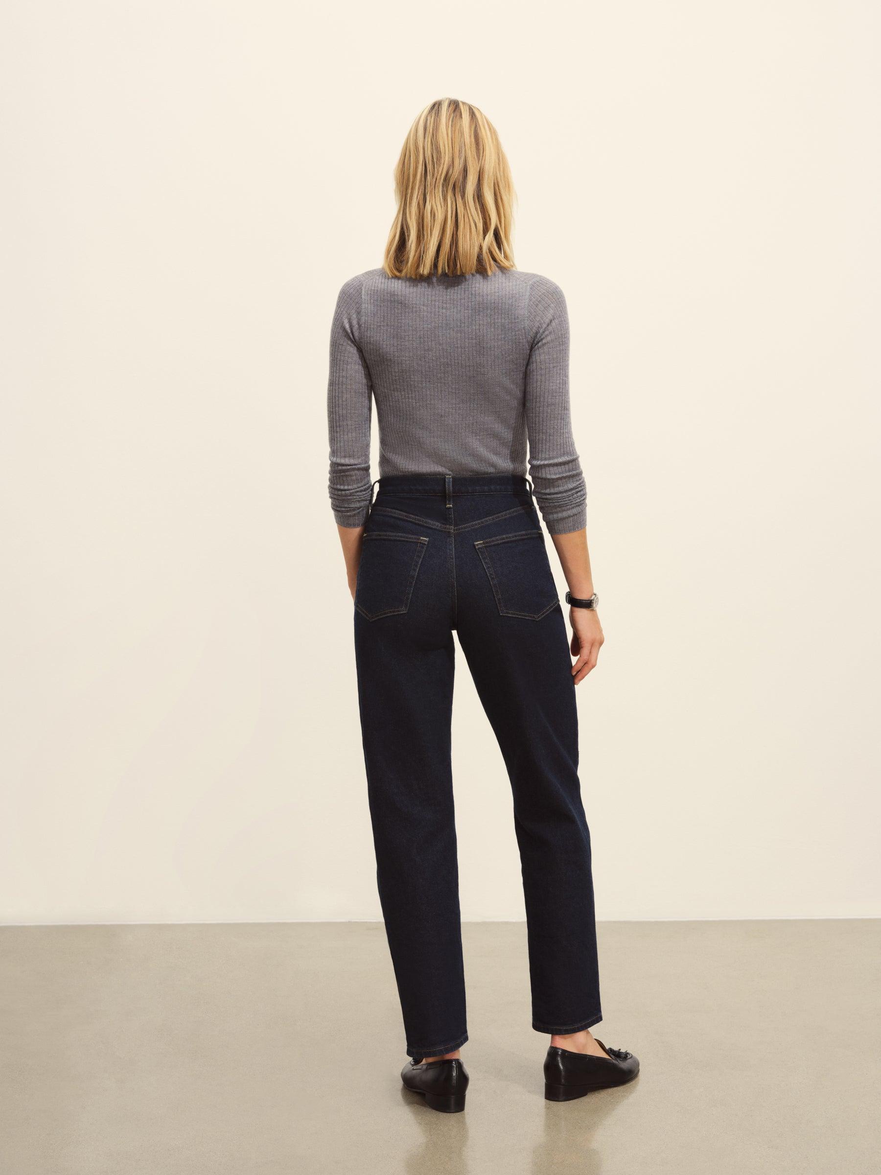 Heather Grey Featherweight Silk Cashmere L/S Crew Product Image