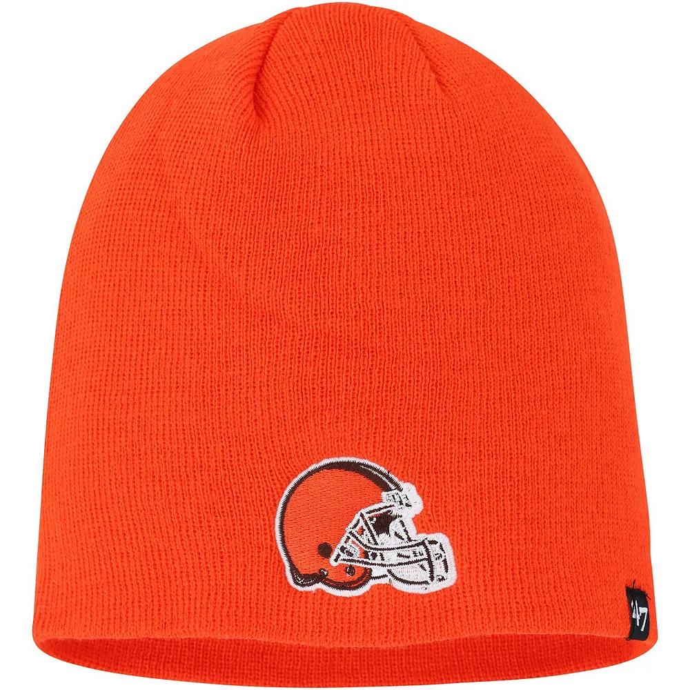 Men's '47 Orange Cleveland Browns Secondary Beanie Product Image