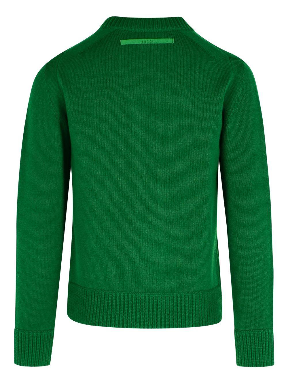 zip-detail wool sweater Product Image